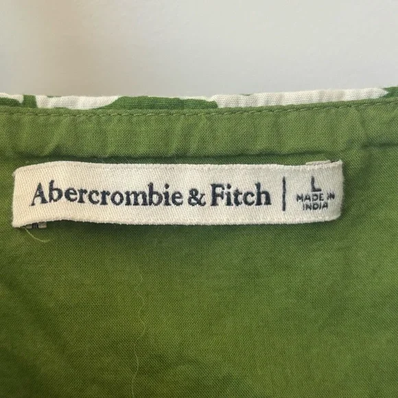 Abercrombie & Fitch Green Leaf Poplin - Picture 4 of 7